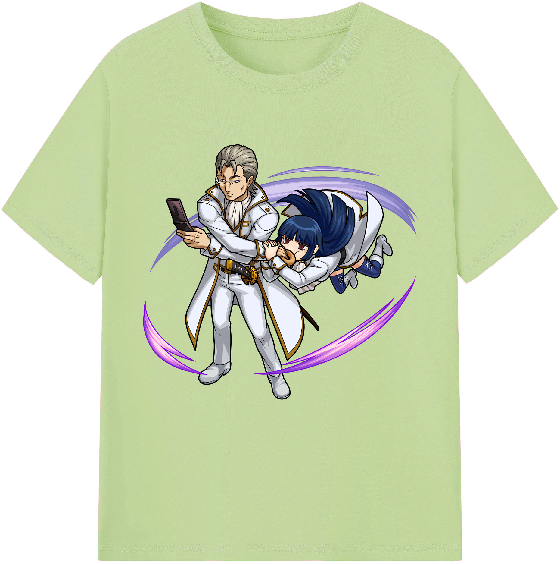 （画像用） ぎんたま 坂田銀時（さかたぎんとき） 神楽 志村新八（しむら しんぱち） GINTAMA Sakata Gintoki Kagura Shimura Shinpachi 綿100％半袖Tシャツ（フロントプリント）